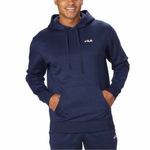 Fila Men’s Performance Pullover Sweatshirt Activewear Hoodie Size XXL Navy NWT